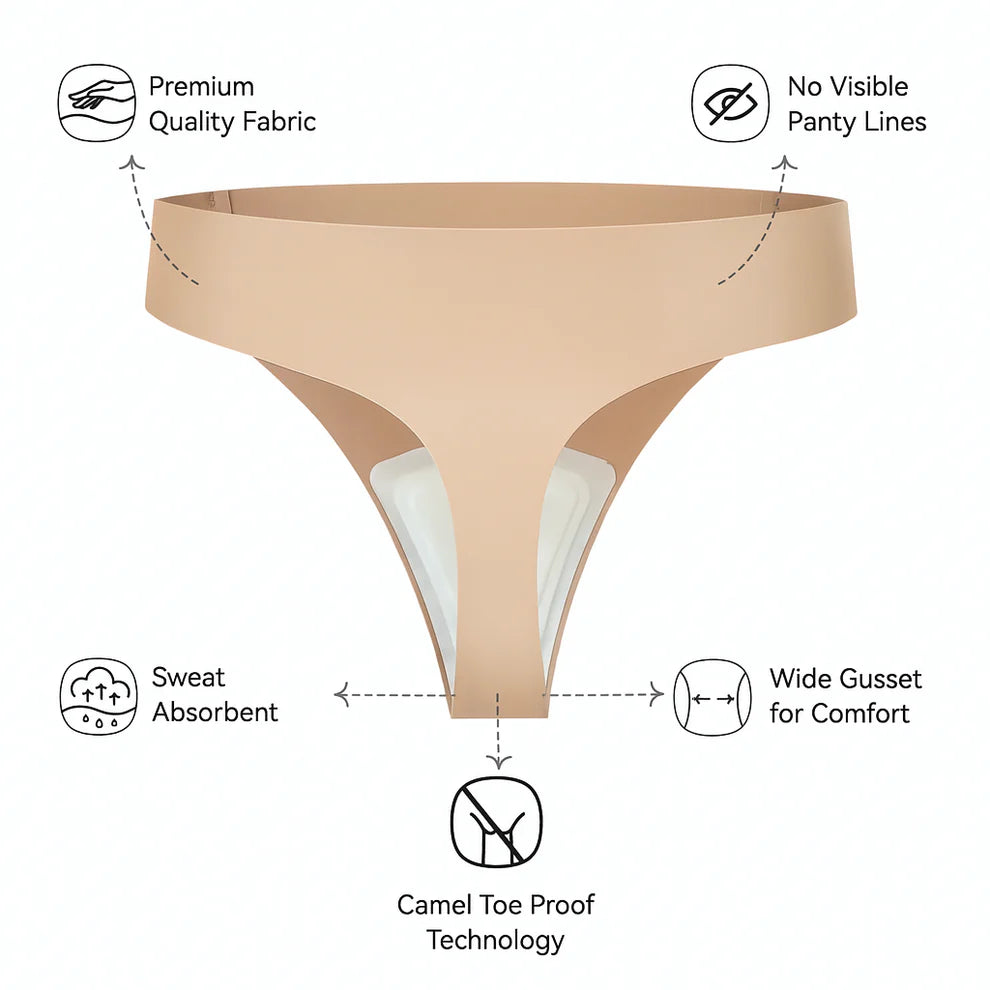 Zorah Invisible Camel Toe Thong High Rise