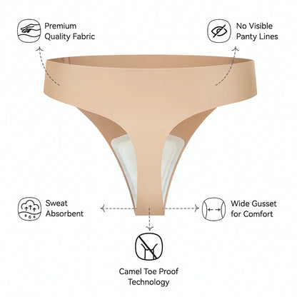 Zorah Invisible Camel Toe Thong High Rise